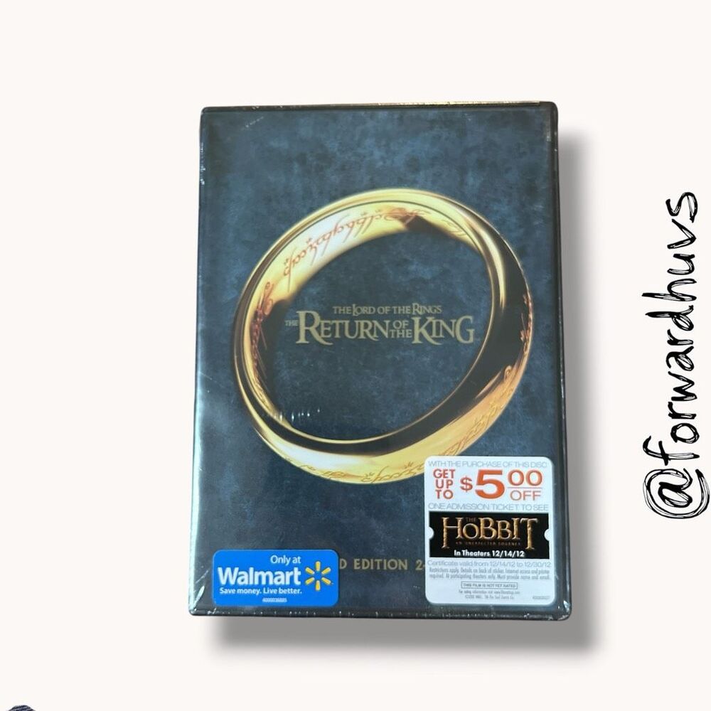 The Lord of the Rings Return of the King Extended Edition 2-Disc DVD Sealed